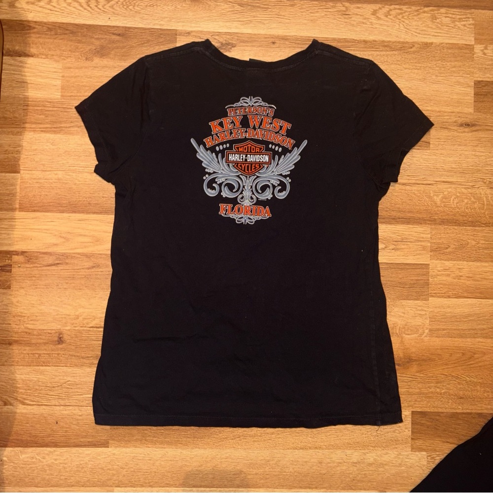 Harley-Davidson Black Tee key West ladies medium